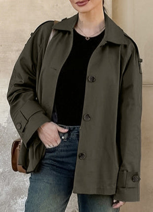 High-end Loose Slim-fit Long-sleeve Lapel Versatile Commuter Jacket