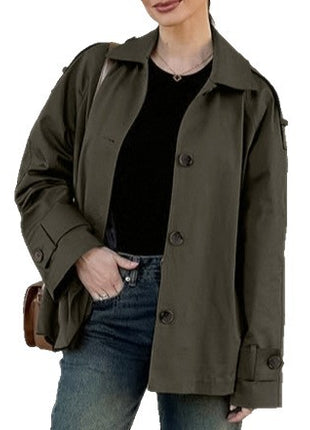 High-end Loose Slim-fit Long-sleeve Lapel Versatile Commuter Jacket