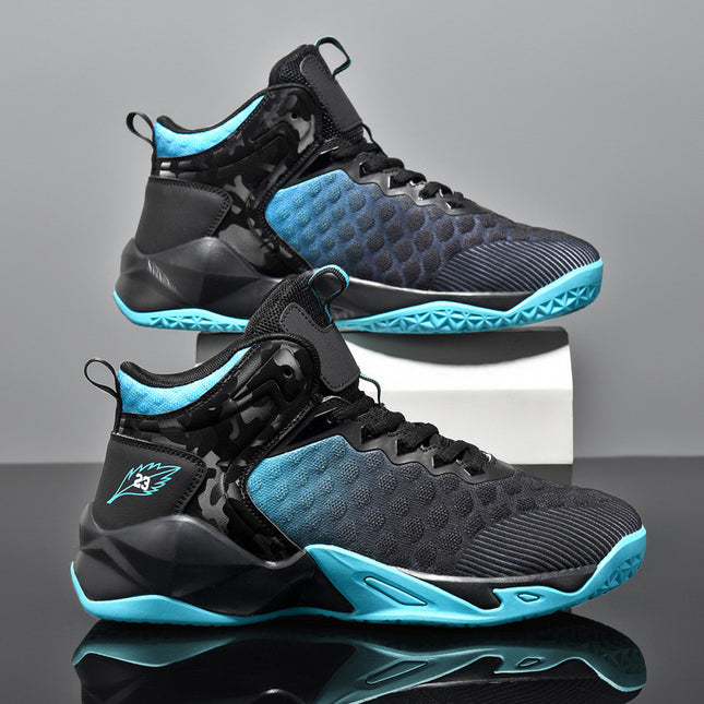 Mid-Top Gradient Mesh Breathable Sneakers